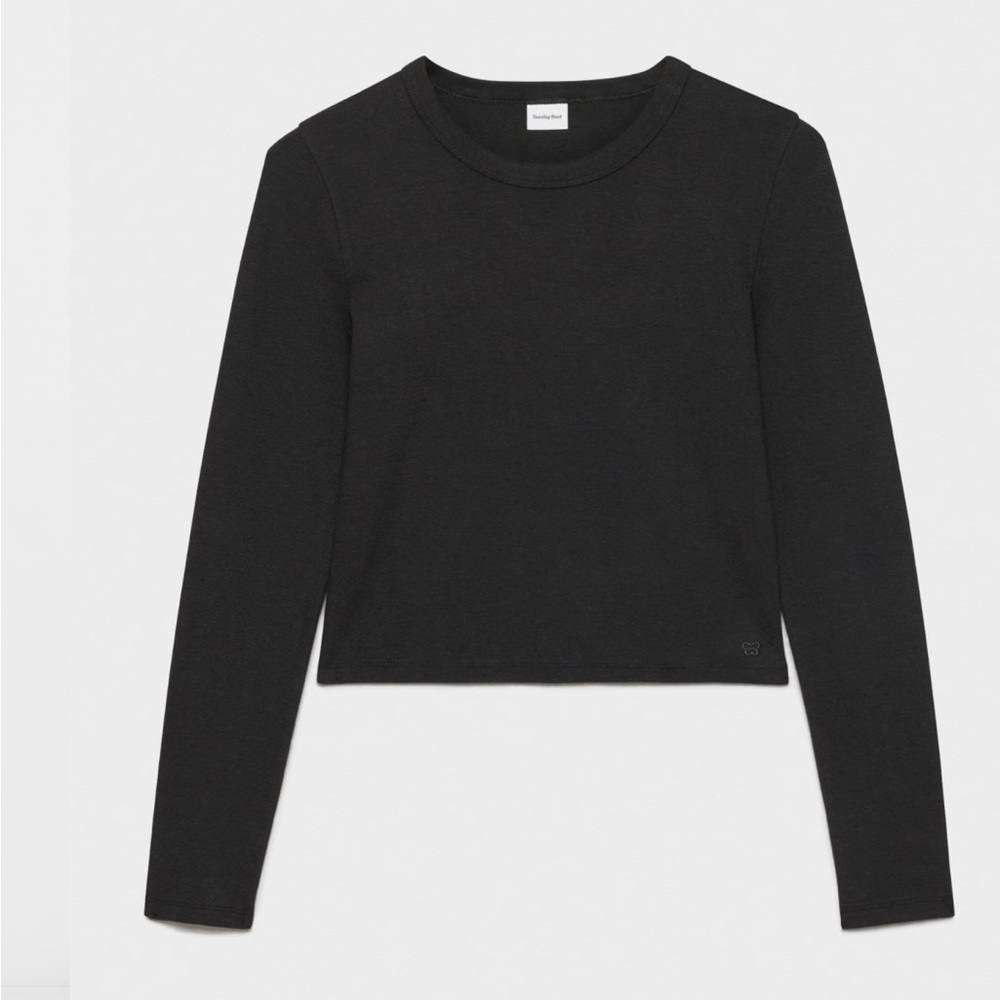 Aritzia Sunday Best Little Ribbed Longsleeve Size S